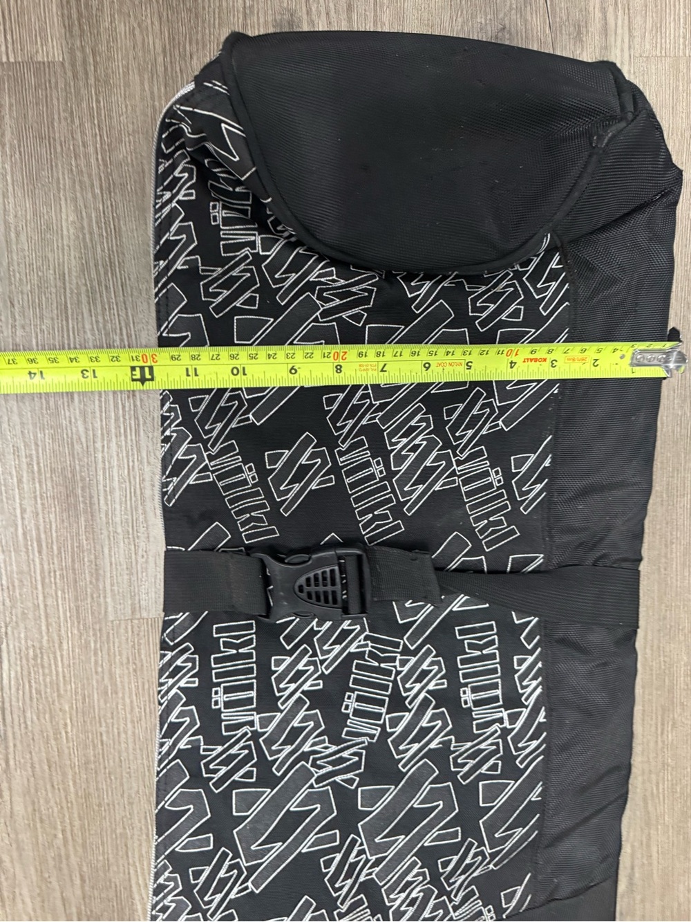 Volkl Travel Ski Snowboard Bag 66" X 11" Black Extendable All Over Print - Picture 9 of 9